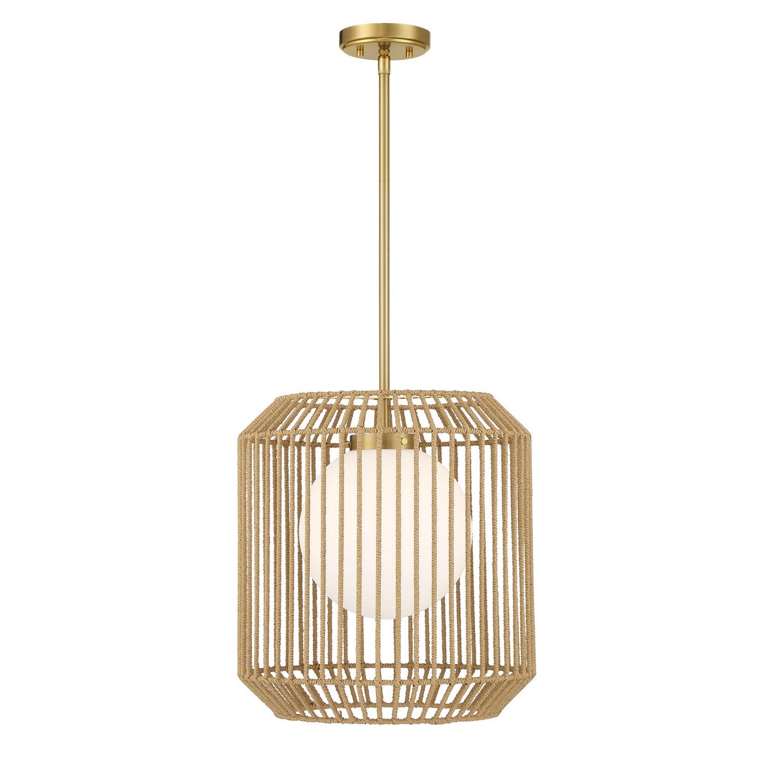Savoy House - 7-2040-1-322 - One Light Pendant - Pastis - Warm Brass