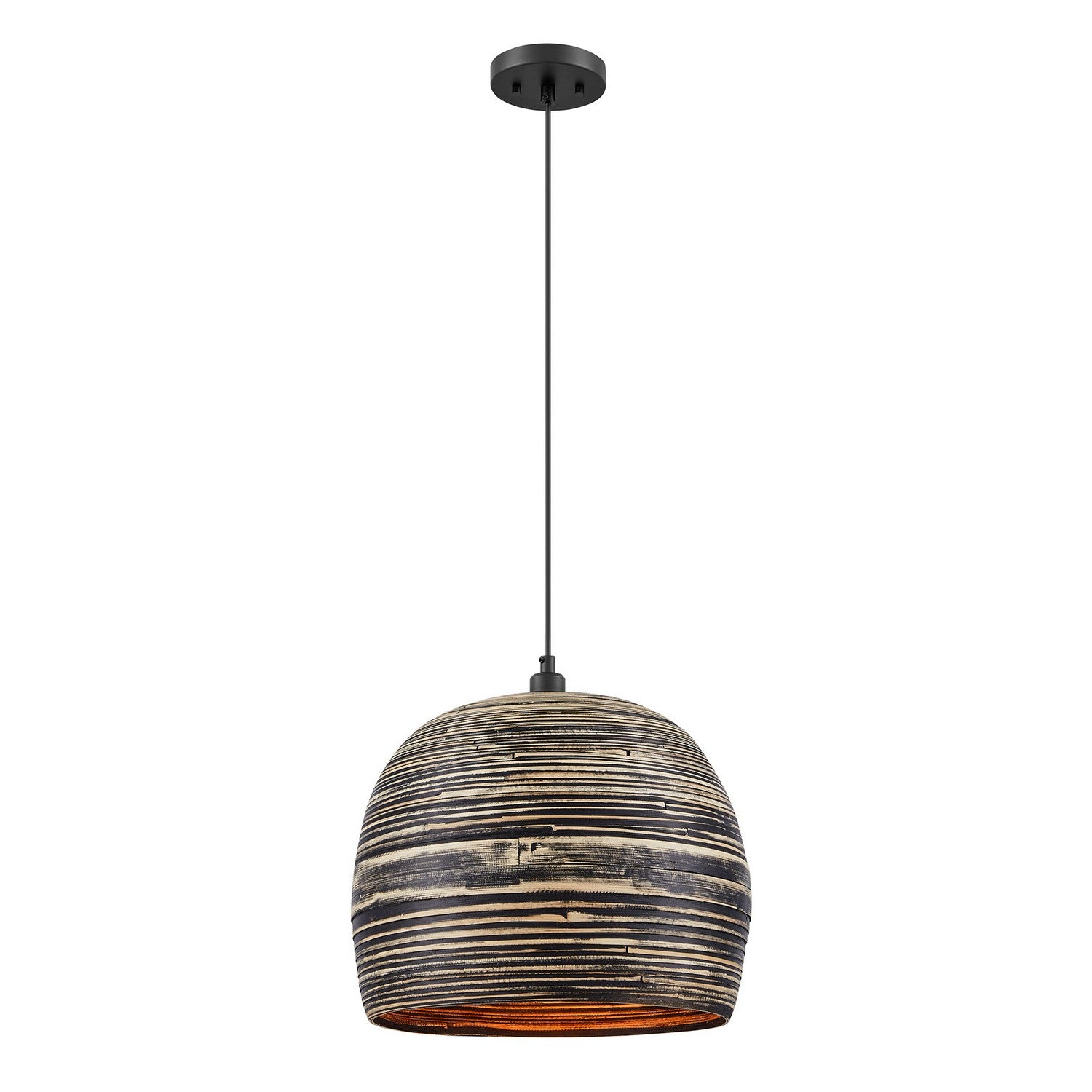 Savoy House - 7-3096-1-202 - One Light Pendant - Jamsen - Black Bamboo