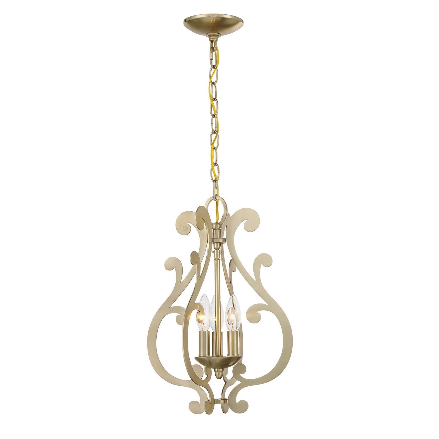 Savoy House - 7-6095-3-127 - Three Light Pendant - Lombard - Noble Brass