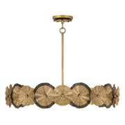 Savoy House - 7-6384-5-61 - Five Light Pendant - Lincoln - Distressed Gold and Bronze