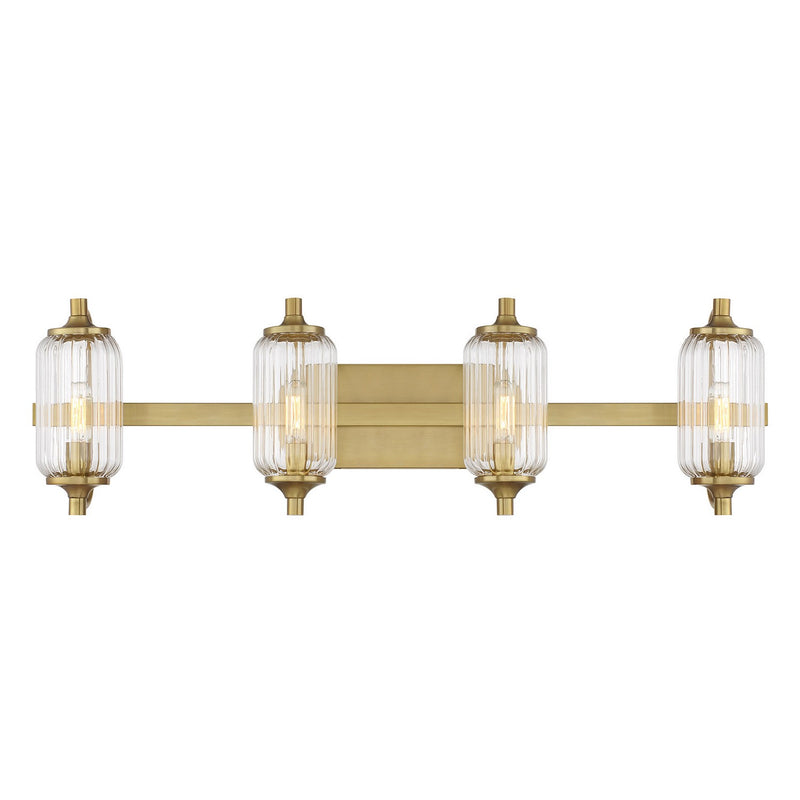 Savoy House - 8-3024-4-322 - Four Light Bathroom Vanity - Holton - Warm Brass