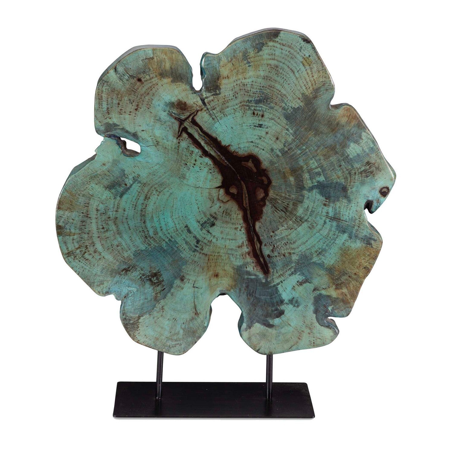 Uttermost - 17125 - Sculpture - Bahati Wood - Blue-green