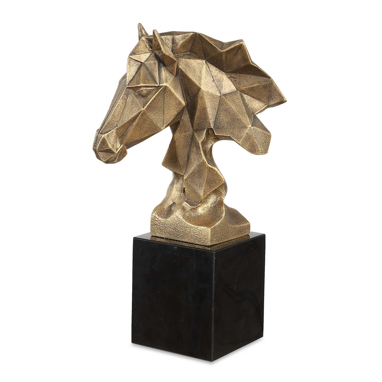 Uttermost - 18185 - Sculpture - Chiseled Horse Bust - Antiqued Gold