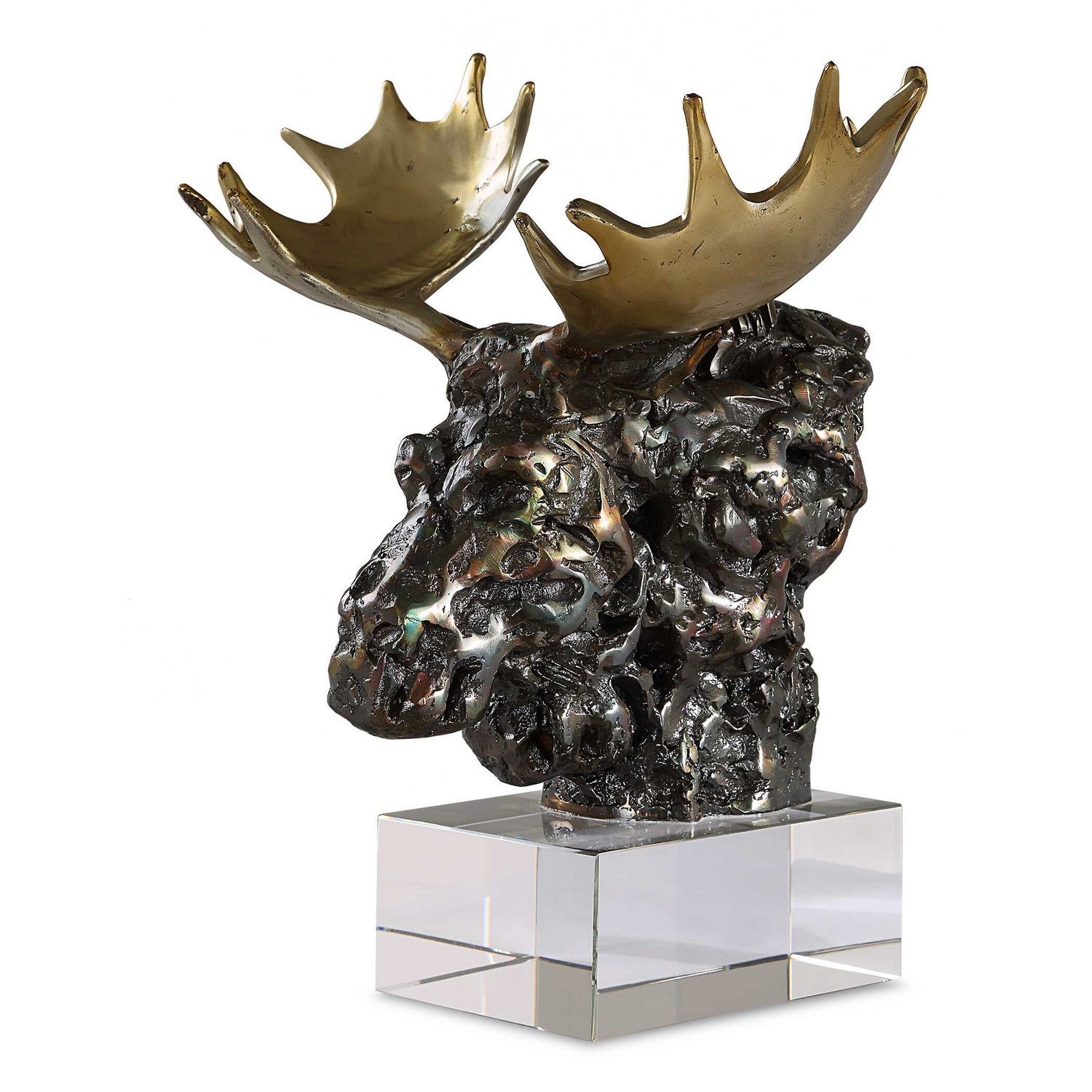 Uttermost - 18187 - Sculpture - Moose Bust - Bronze