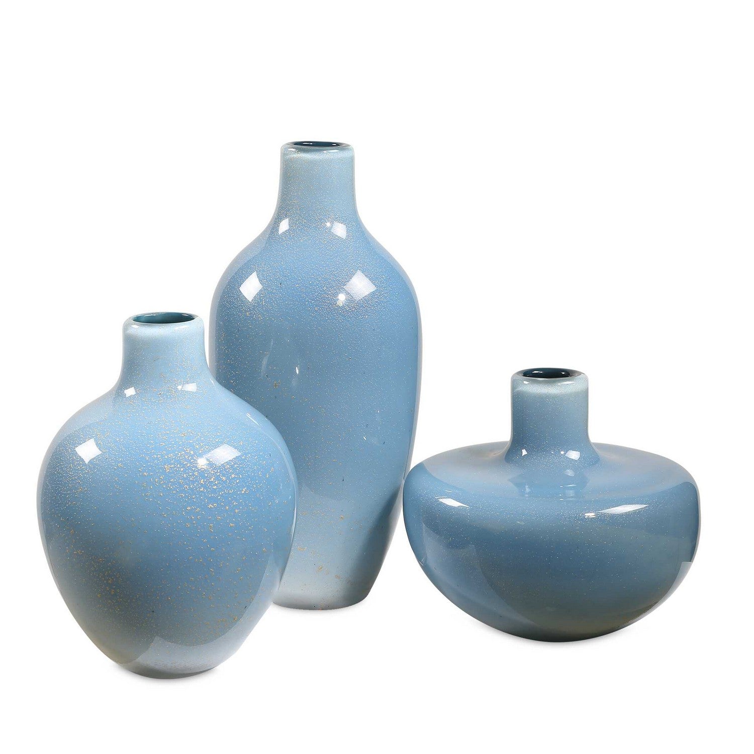 Uttermost - 18192 - Vases Set/3 - Celestial Frost - Blue