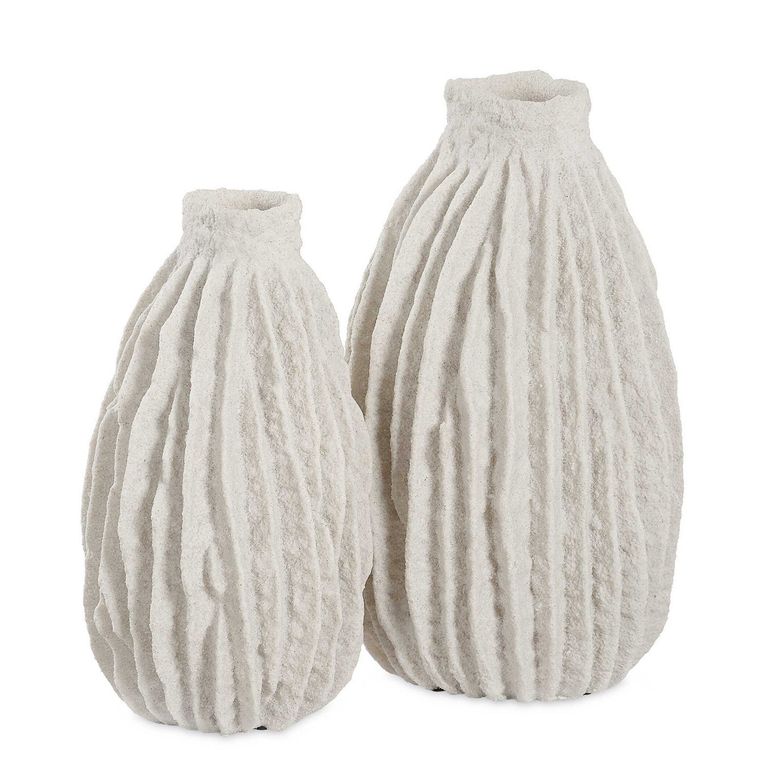 Uttermost - 18200 - Vases Set/2 - Ivory Ridge - Textured Ivory