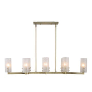 Uttermost - 21392 - Eight Light Linear Chandelier - Mistie - Antique Brass