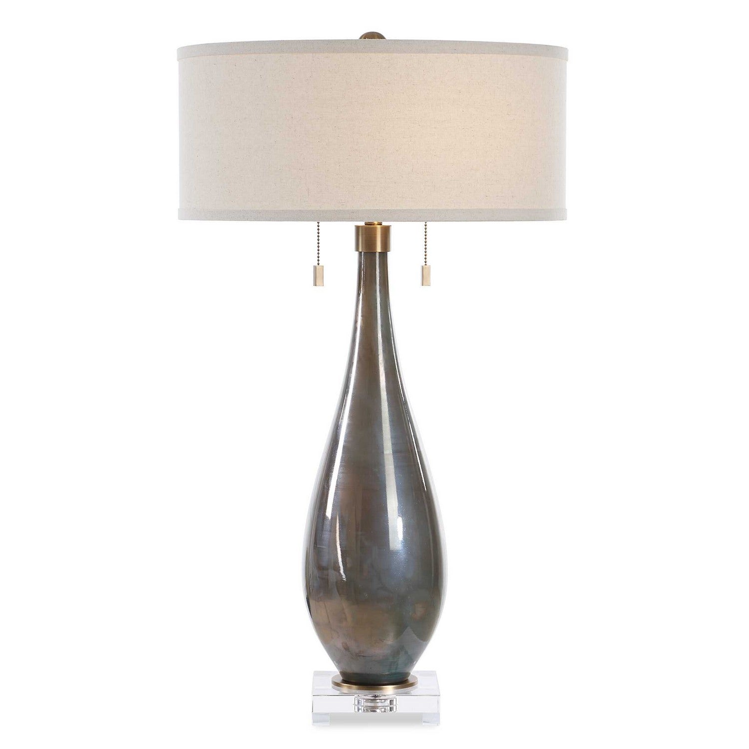 Uttermost - 30518 - Two Light Table Lamp - Cardoni - Brushed Brass