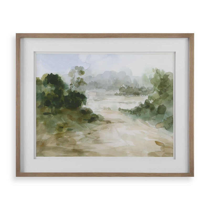 Uttermost - 32381 - Landscape Print - Verdant - Pine Wood
