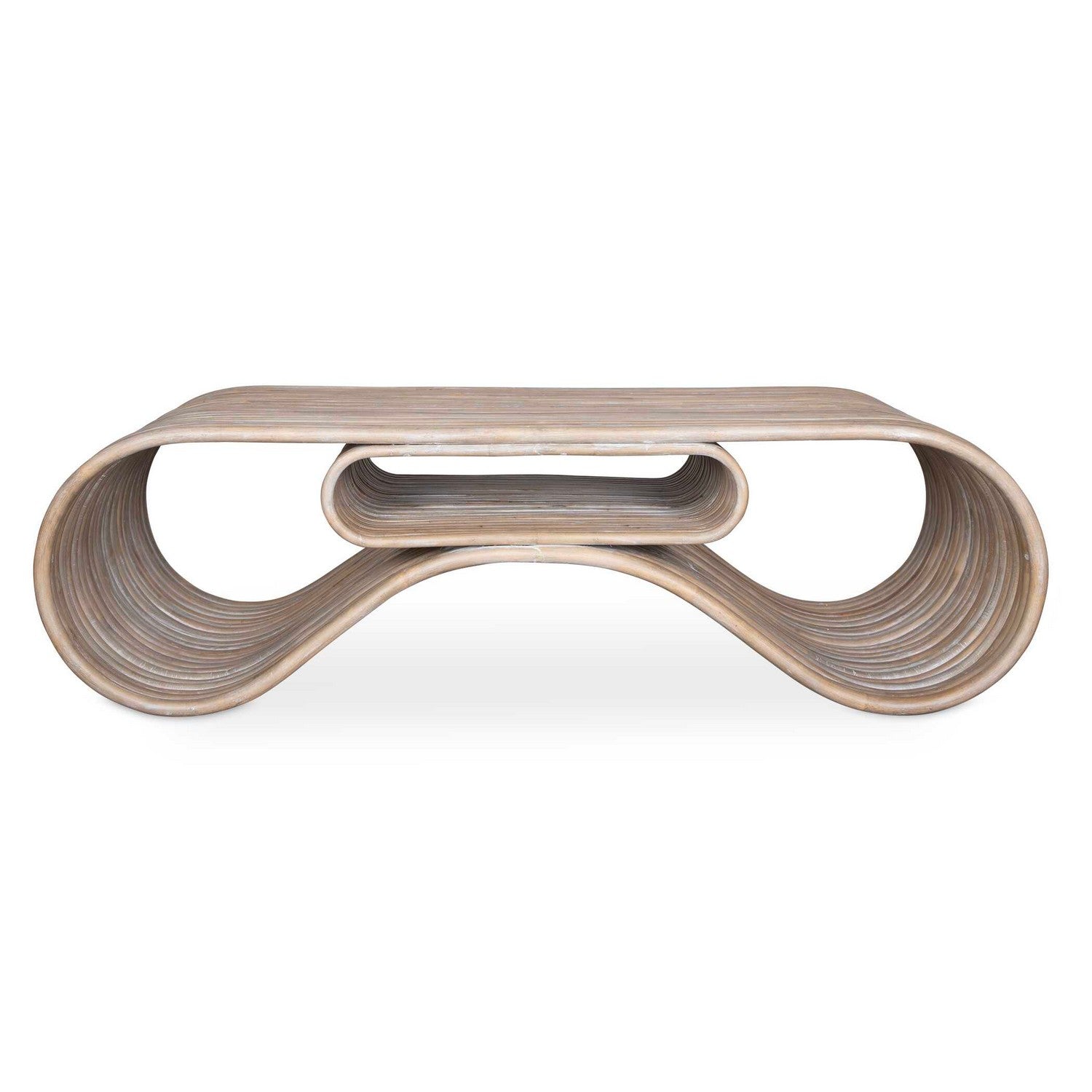 Uttermost - 50045 - Coffee Table - Montrose - White-washed Rattan