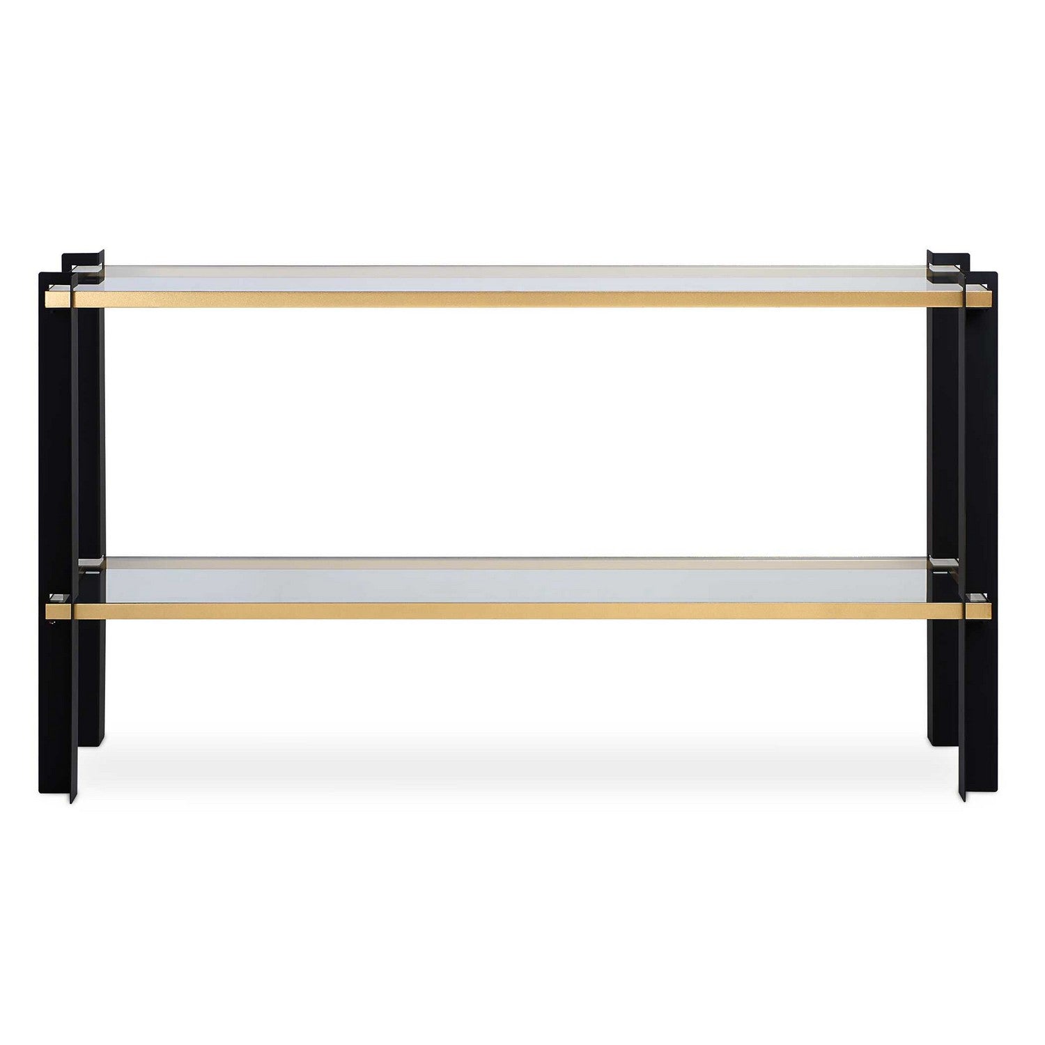 Uttermost - 50073 - Console Table - Cunene - Matte Black And Gold Leaf