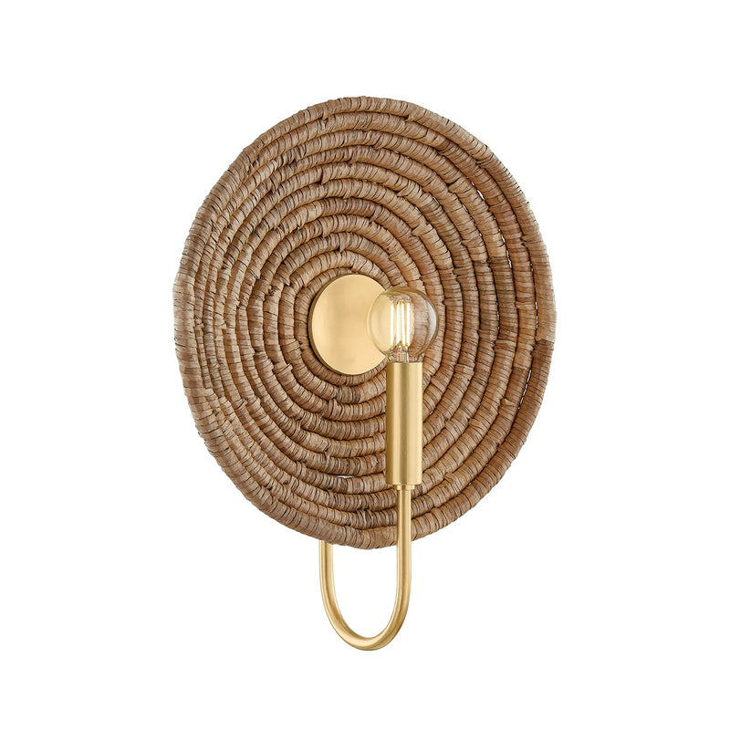 Mitzi - H1020101-AGB - One Light Wall Sconce - Ashby - Aged Brass