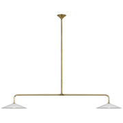 Visual Comfort Signature - AL 5035HAB-WG - LED Pendant - Ponce - Hand-Rubbed Antique Brass