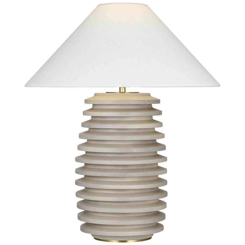 Visual Comfort Signature - KW 3716LMB-L - LED Table Lamp - Crenelle - Limed Birch