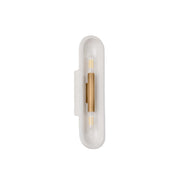 Troy Lighting - B1617-PBR/CLC - Two Light Wall Sconce - Lane - Patina Brass/Ceramic White Large Crackle