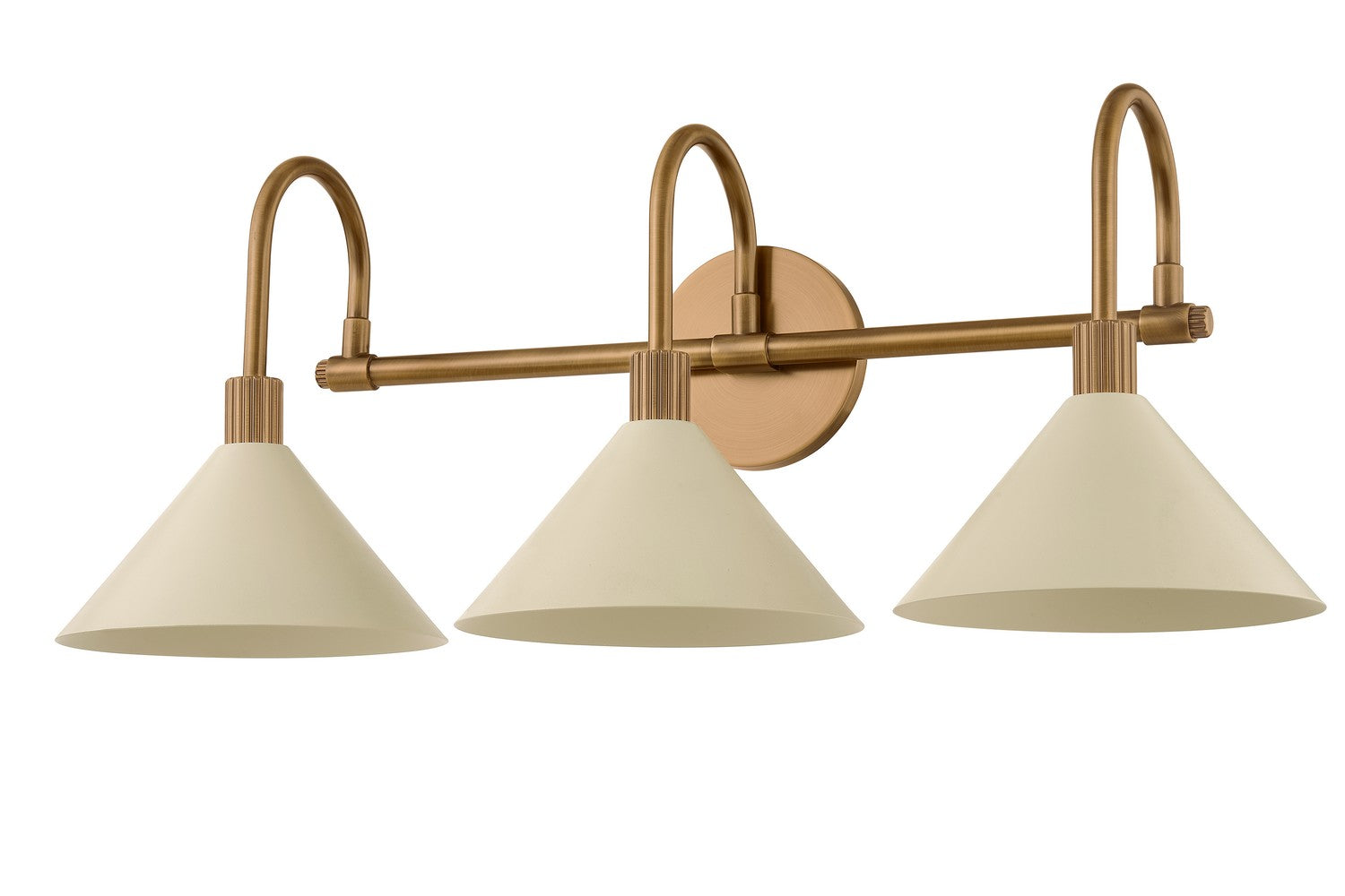Troy Lighting - B1811-PBR/SSD - Three Light Bath - Jovani - Patina Brass And Soft Sand