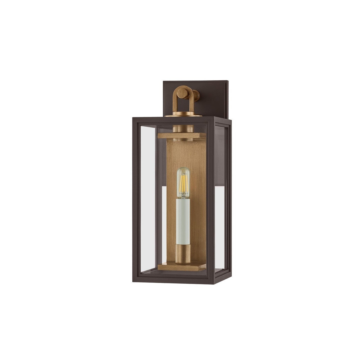 Troy Lighting - B6515-PBR/TBZ - One Light Wall Sconce - Arnold - Patina Brass/Textured Bronze