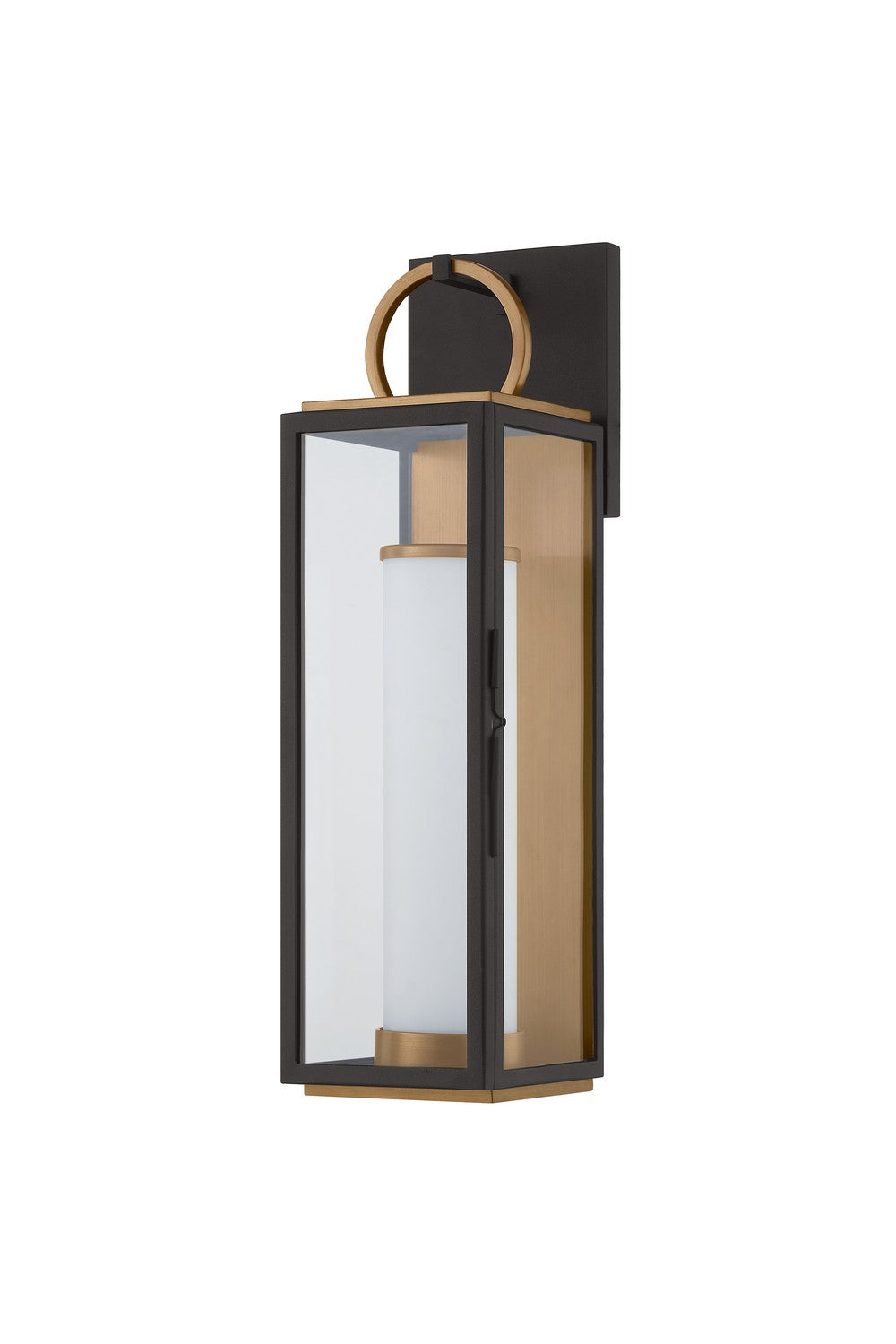 Troy Lighting - B6718-PBR/TBK - LED Wall Sconce - Gareth - Patina Brass/Textured Black