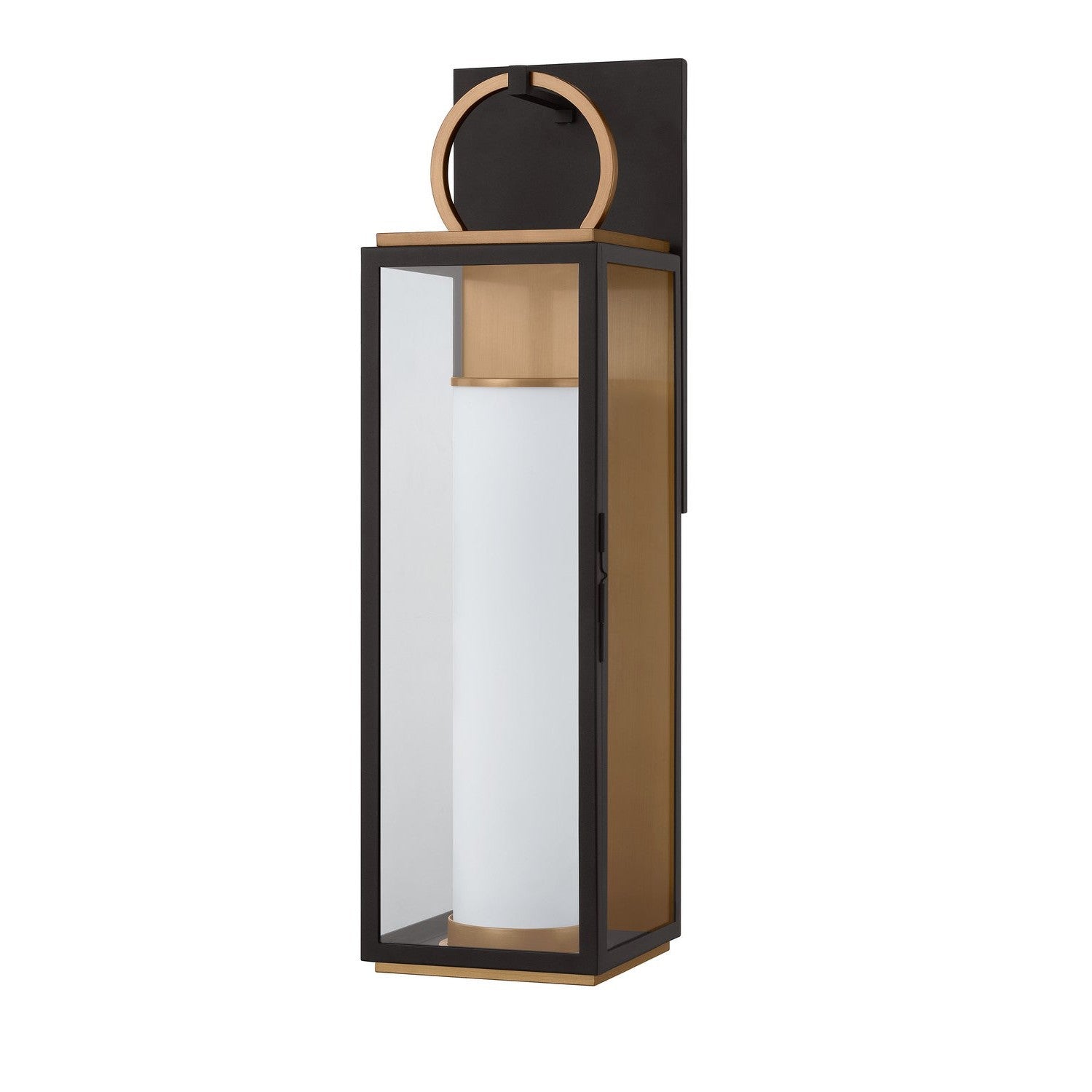 Troy Lighting - B6730-PBR/TBK - LED Wall Sconce - Gareth - Patina Brass/Textured Black