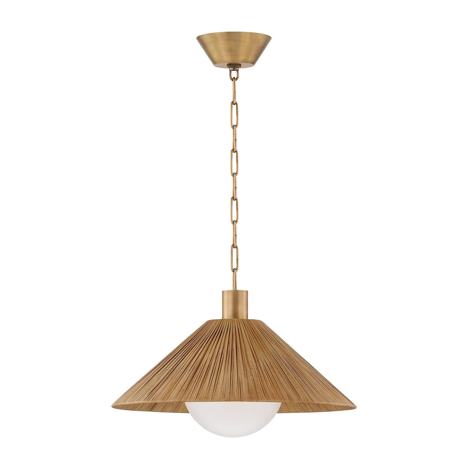 Troy Lighting - F1422-PBR - One Light Pendant - Woodside - Patina Brass
