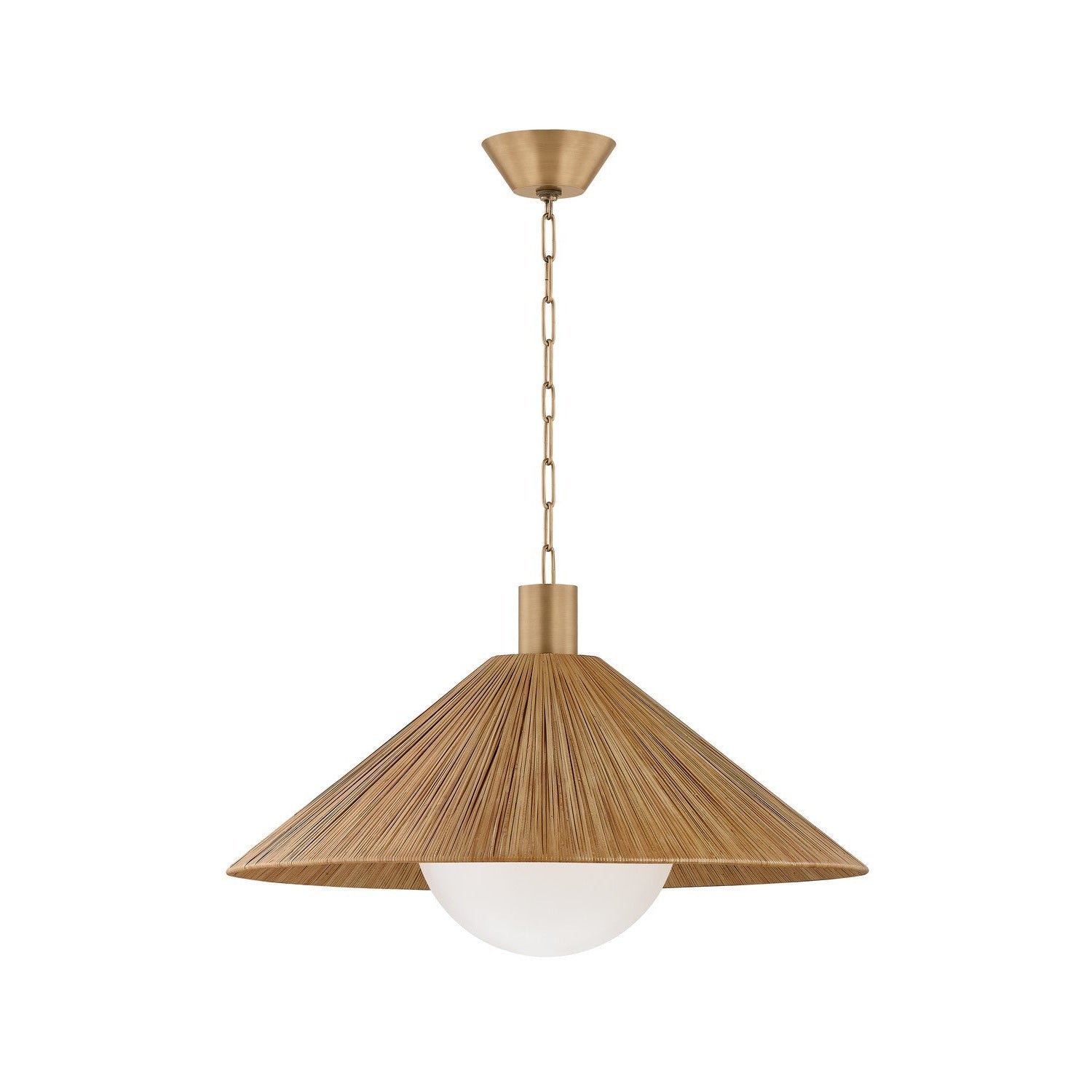 Troy Lighting - F1432-PBR - One Light Pendant - Woodside - Patina Brass
