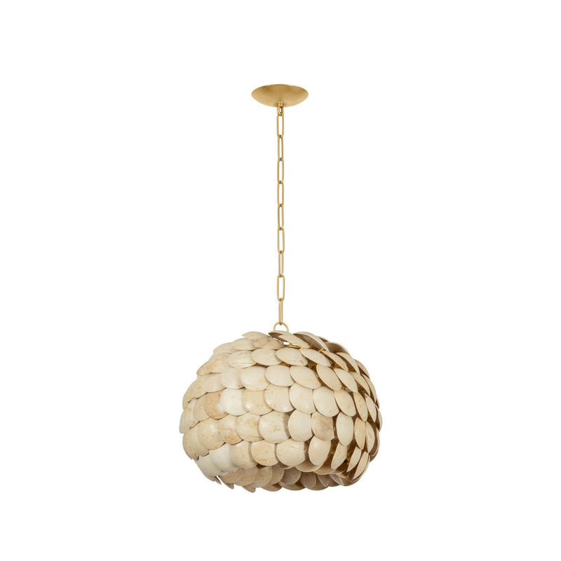 Troy Lighting - F2221-VGL - One Light Pendant - Edric - Vintage Gold Leaf