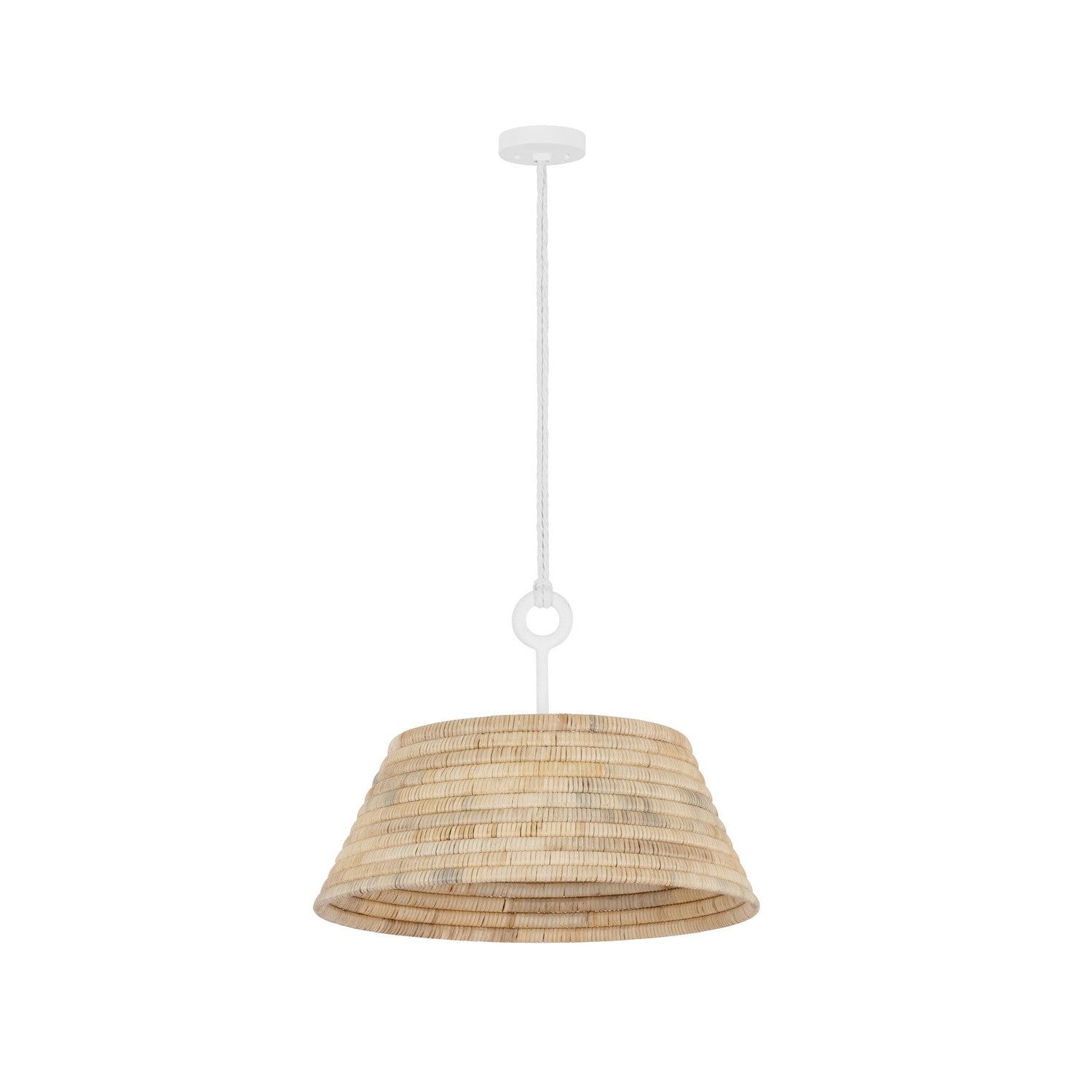 Troy Lighting - F2824-GSW - One Light Pendant - Sequoia - Gesso White