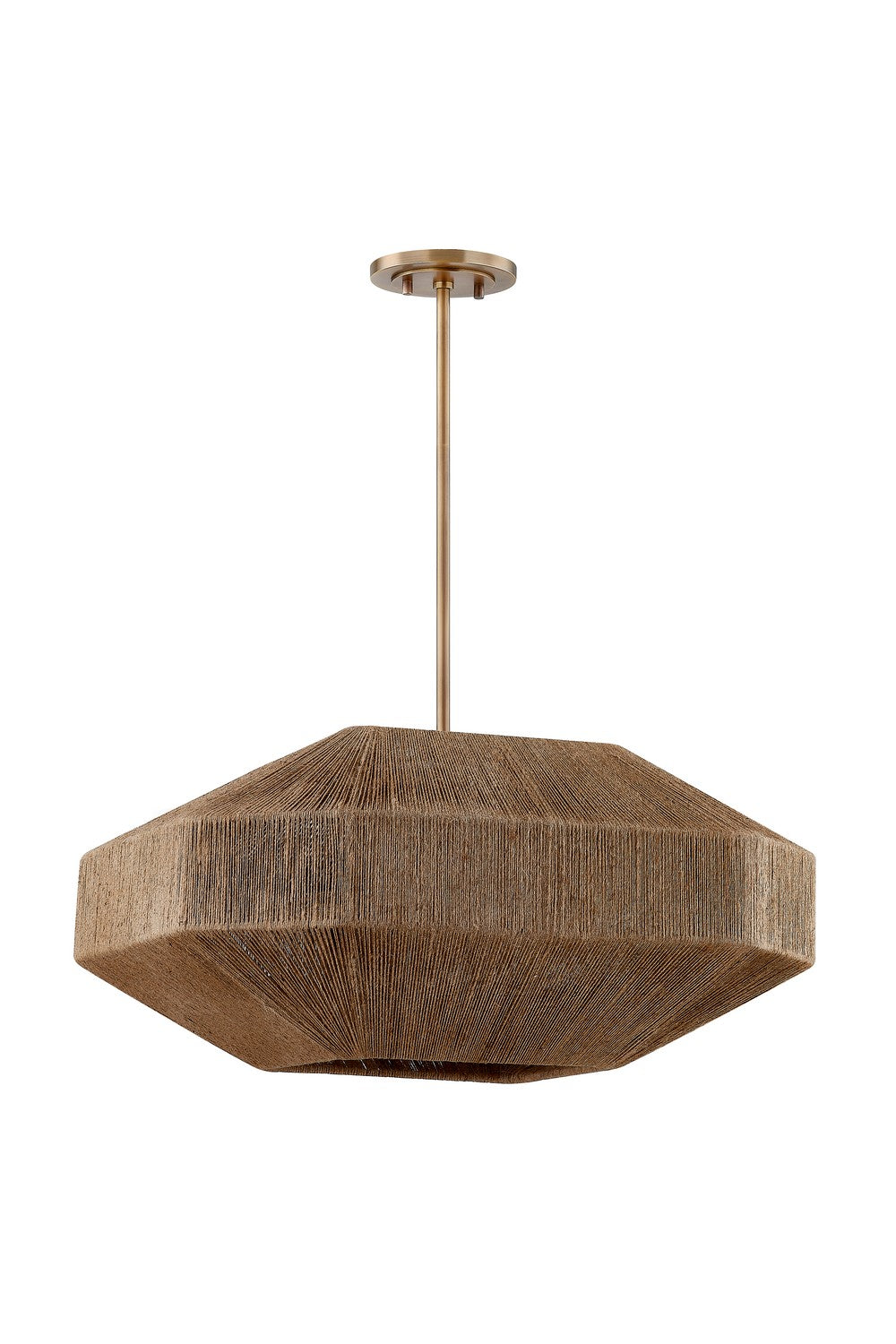 Troy Lighting - F3624-PBR - Four Light Chandelier - Laken - Patina Brass