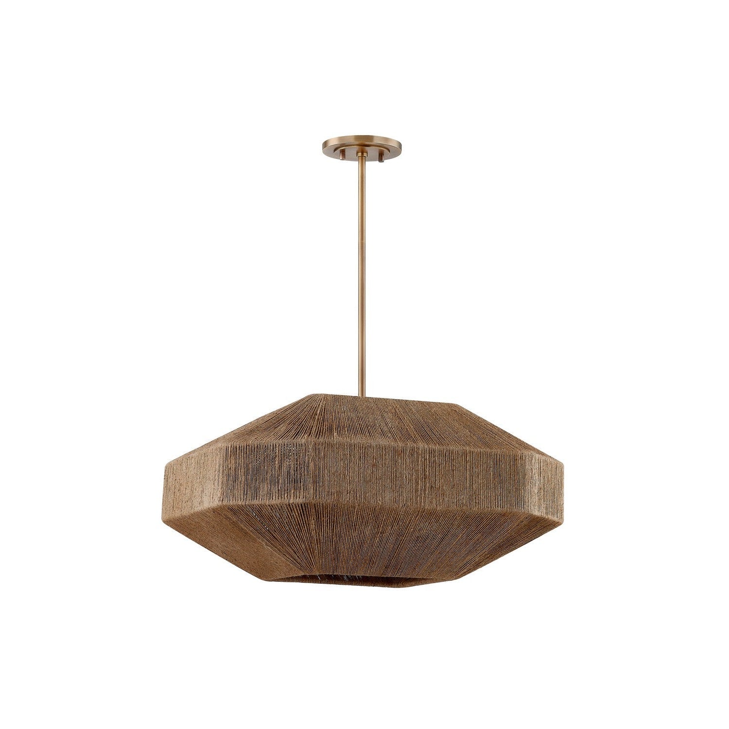 Troy Lighting - F3624-PBR - Four Light Chandelier - Laken - Patina Brass