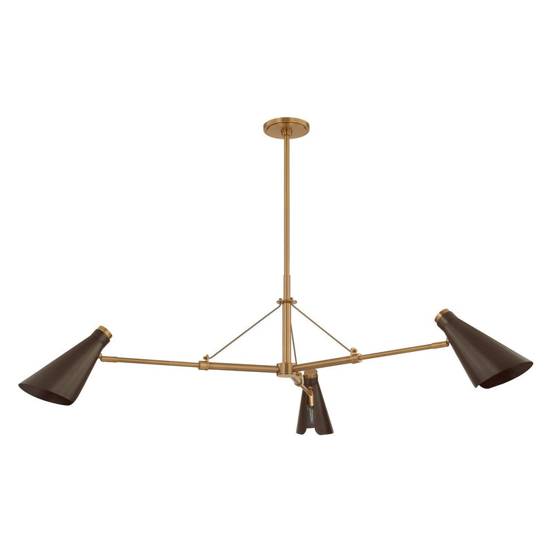 Troy Lighting - F4350-PBR/BRZ - Three Light Chandelier - Andersen - Patina Brass/Bronze