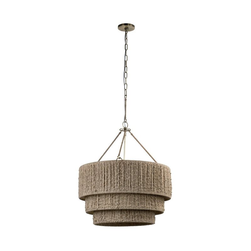 Troy Lighting - F5924-PBR - One Light Chandelier - Reza - Patina Brass