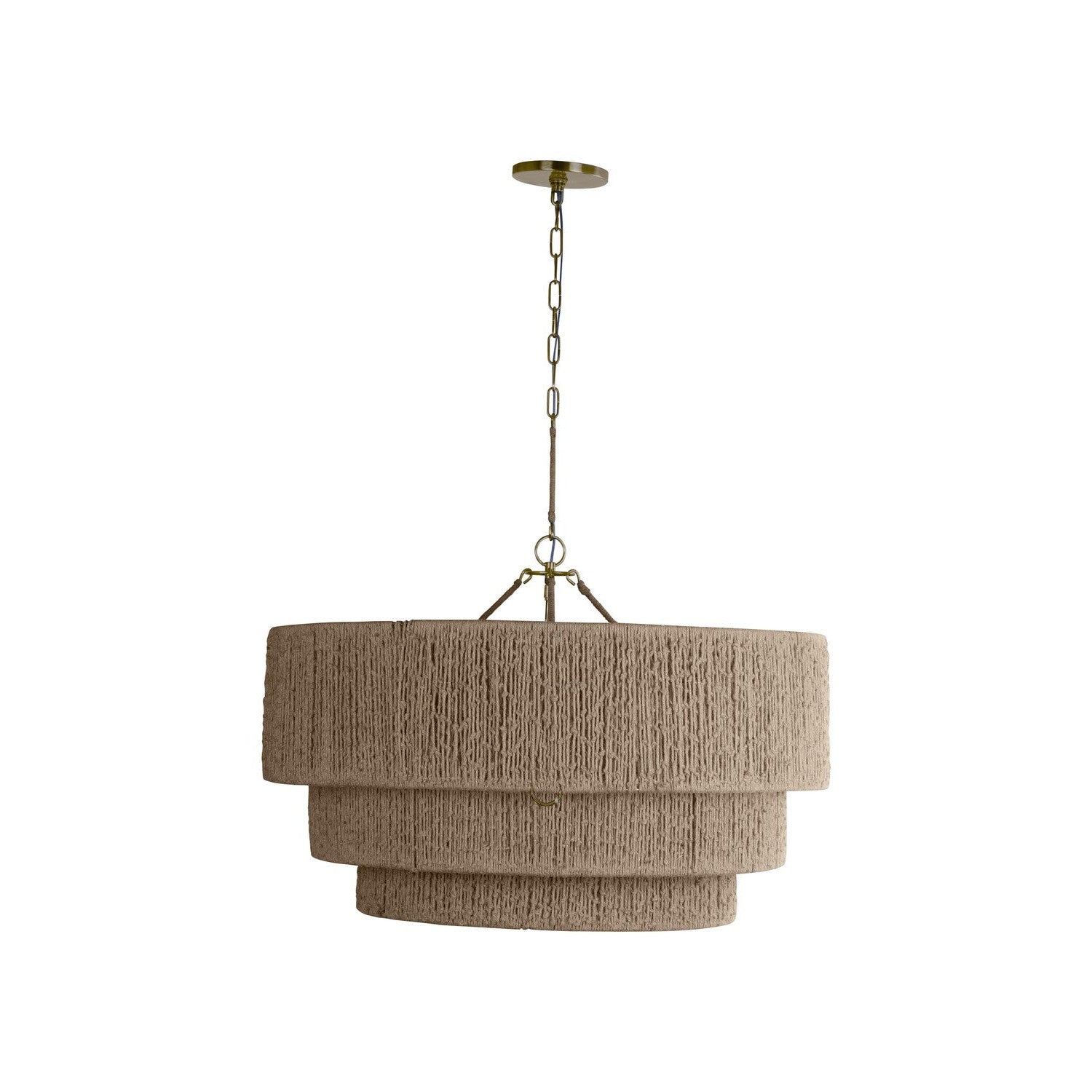 Troy Lighting - F5934-PBR - One Light Chandelier - Reza - Patina Brass