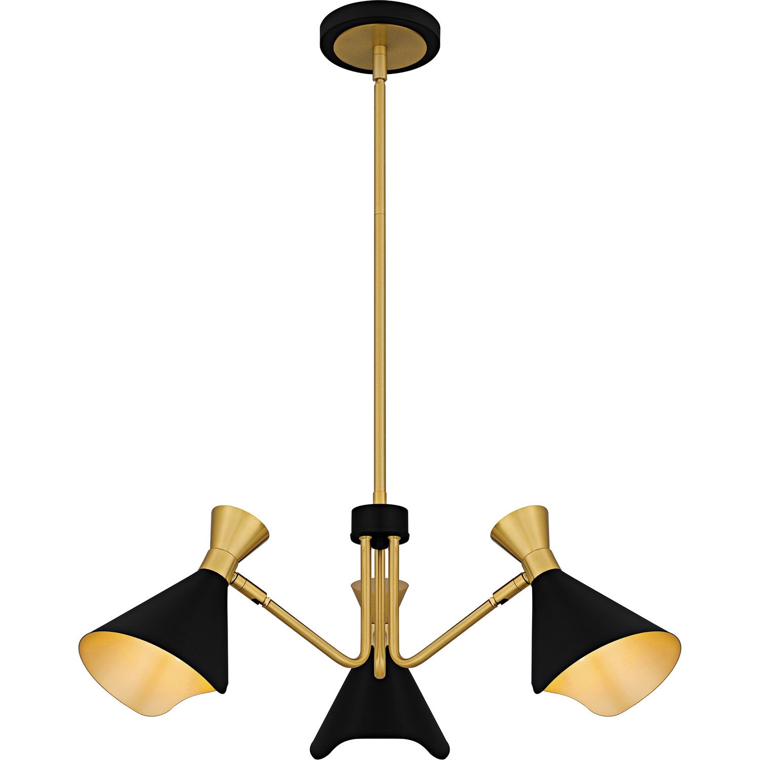 Quoizel - ADN5026MBK - Three Light Chandelier - Arden - Matte Black