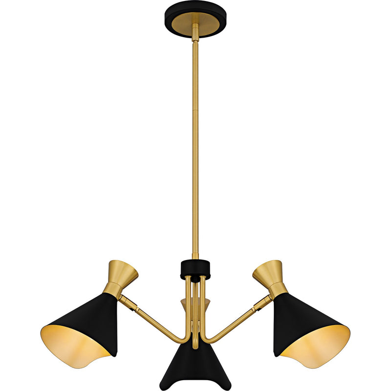 Quoizel - ADN5026MBK - Three Light Chandelier - Arden - Matte Black