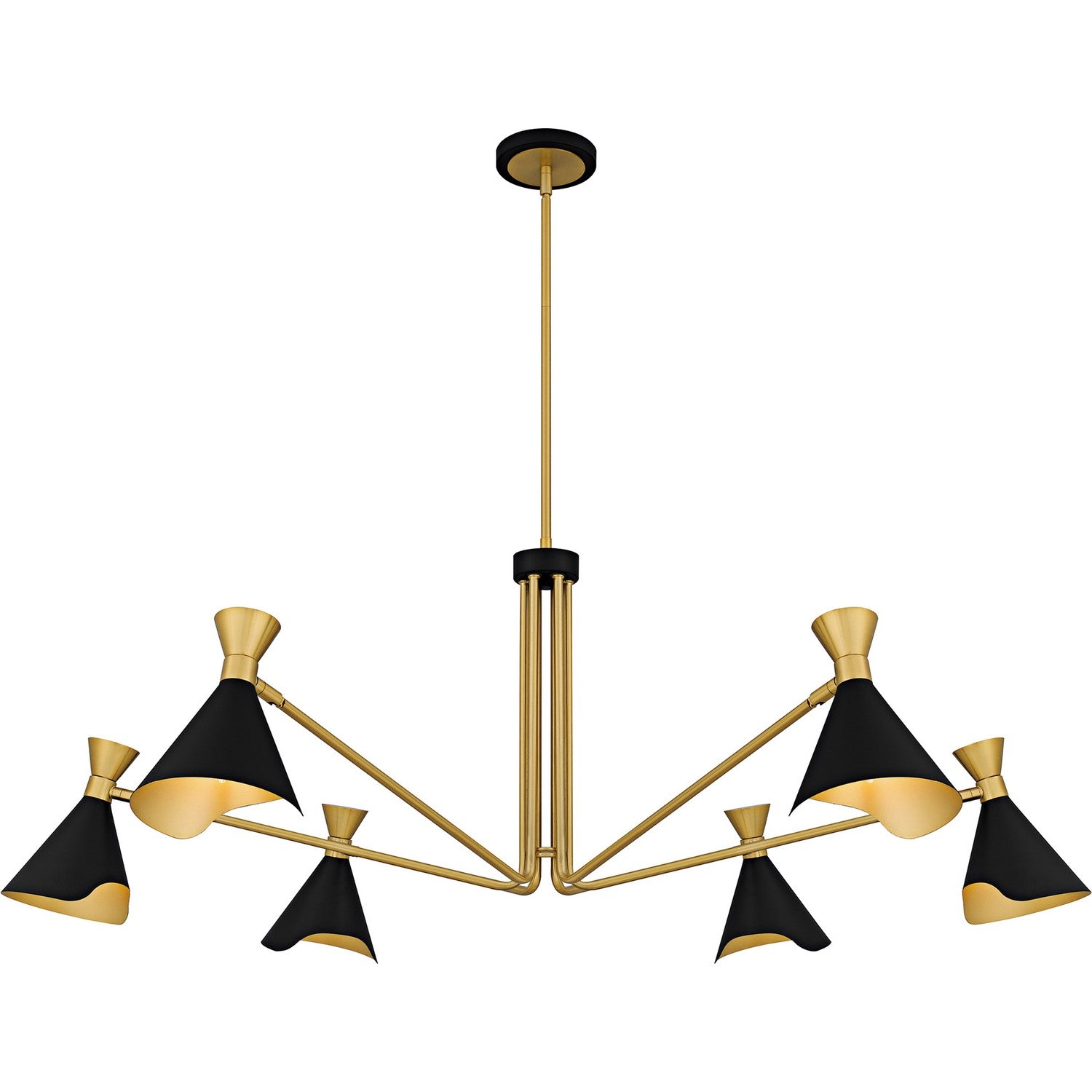 Quoizel - ADN5052MBK - Six Light Chandelier - Arden - Matte Black