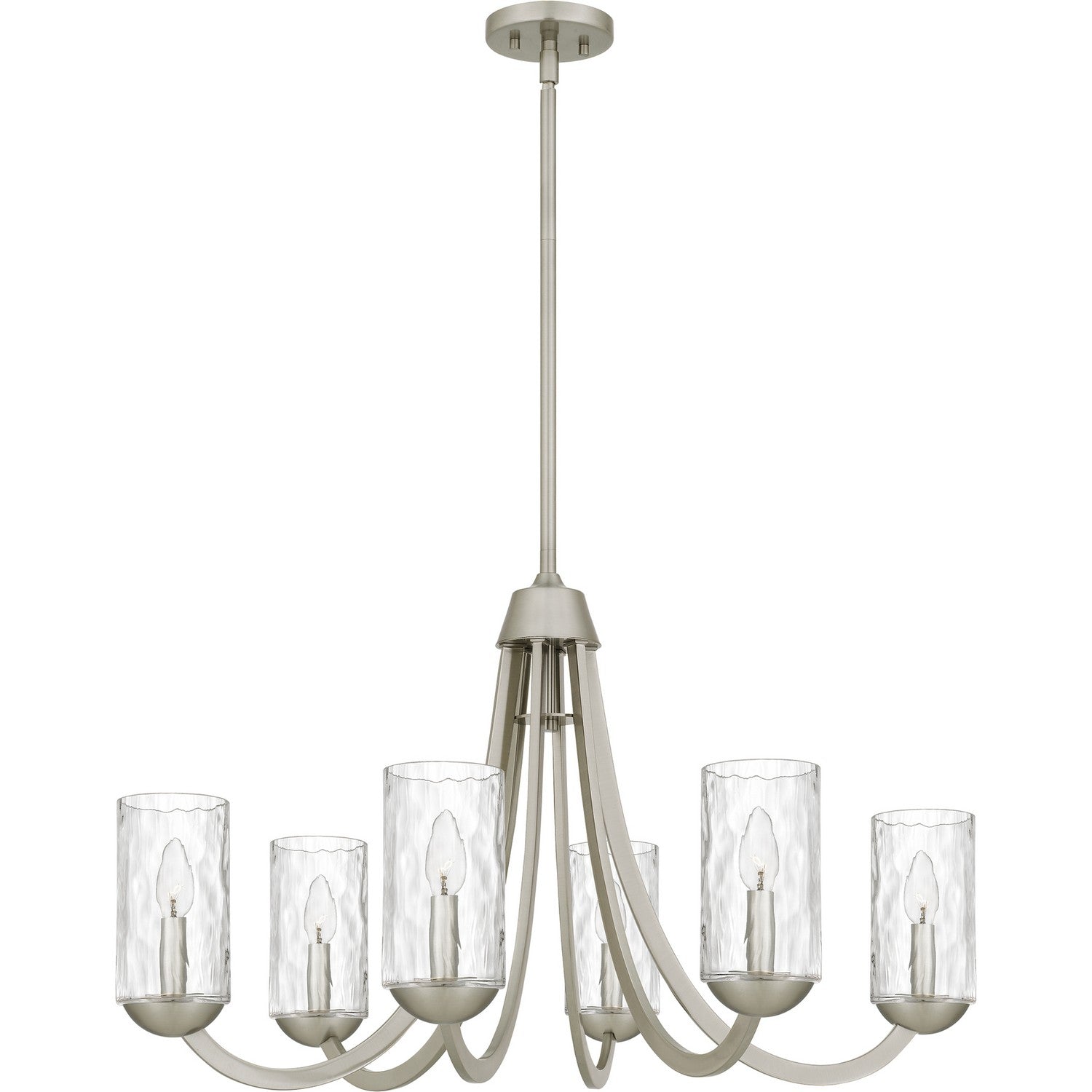 Quoizel - ALD5032BN - Six Light Chandelier - Allard - Brushed Nickel