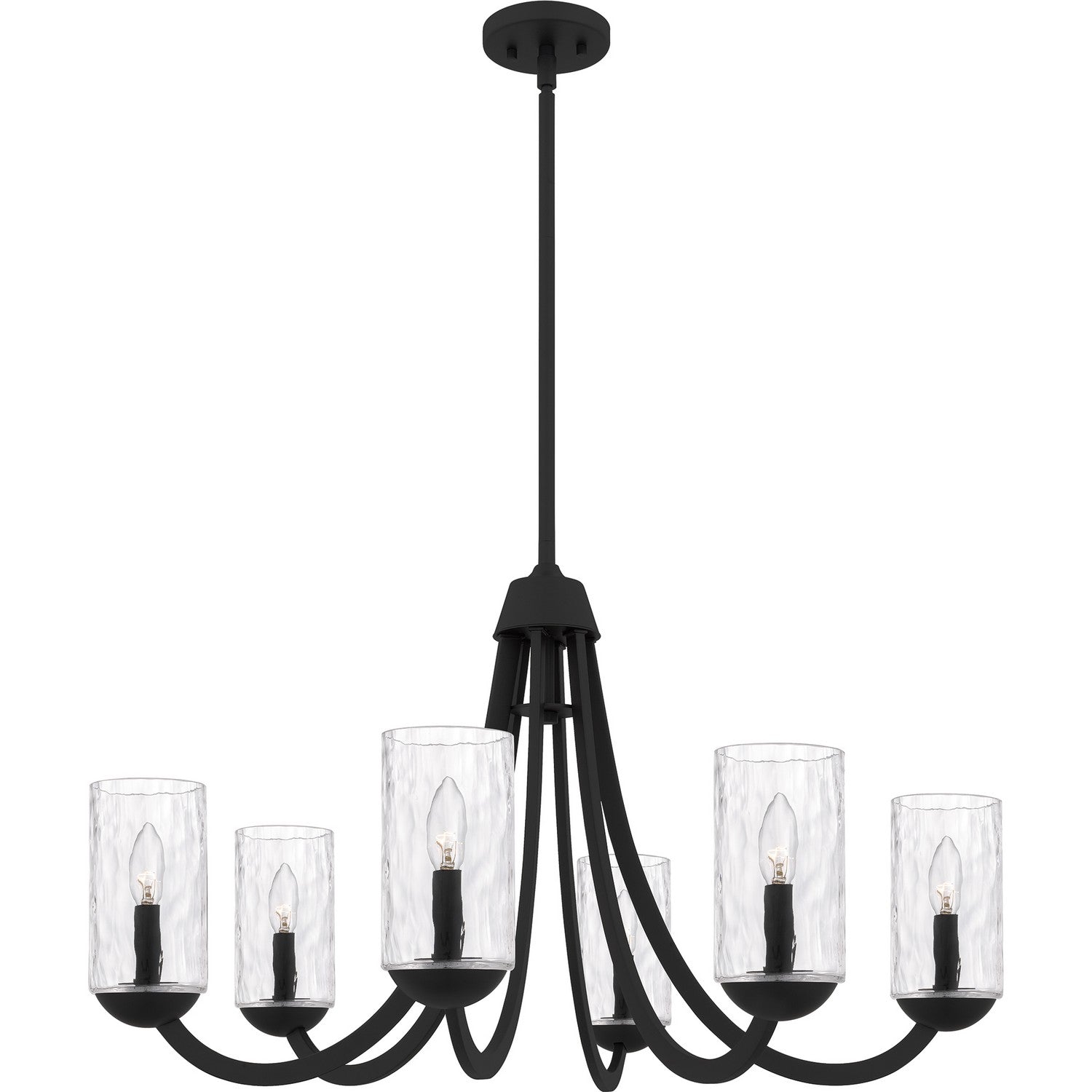 Quoizel - ALD5032MBK - Six Light Chandelier - Allard - Matte Black