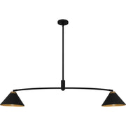 Quoizel - ALS252MBK - Two Light Linear Chandelier - Alscott - Matte Black
