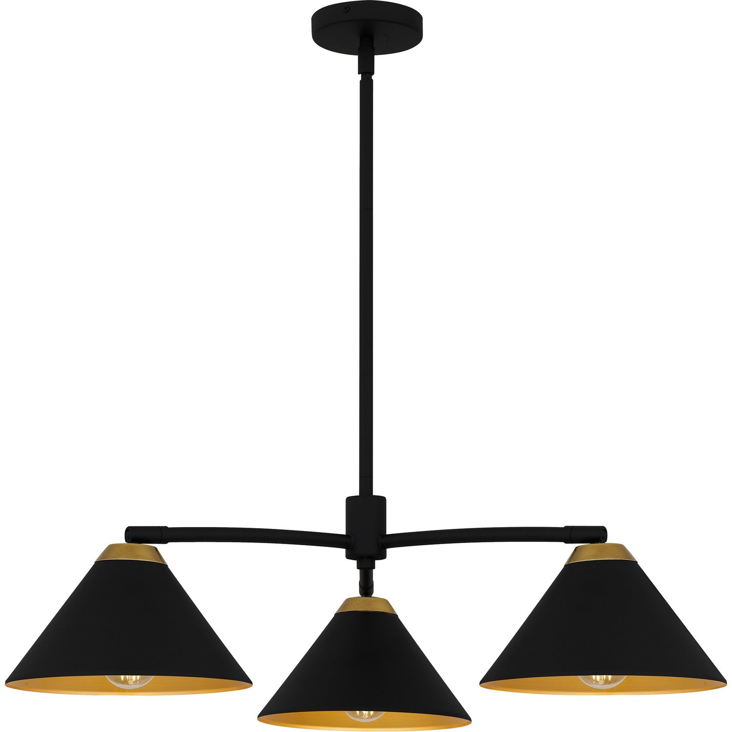 Quoizel - ALS5032MBK - Three Light Chandelier - Alscott - Matte Black
