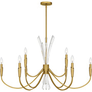 Quoizel - CCY5040BRG - Nine Light Chandelier - Cecily - Brushed Gold