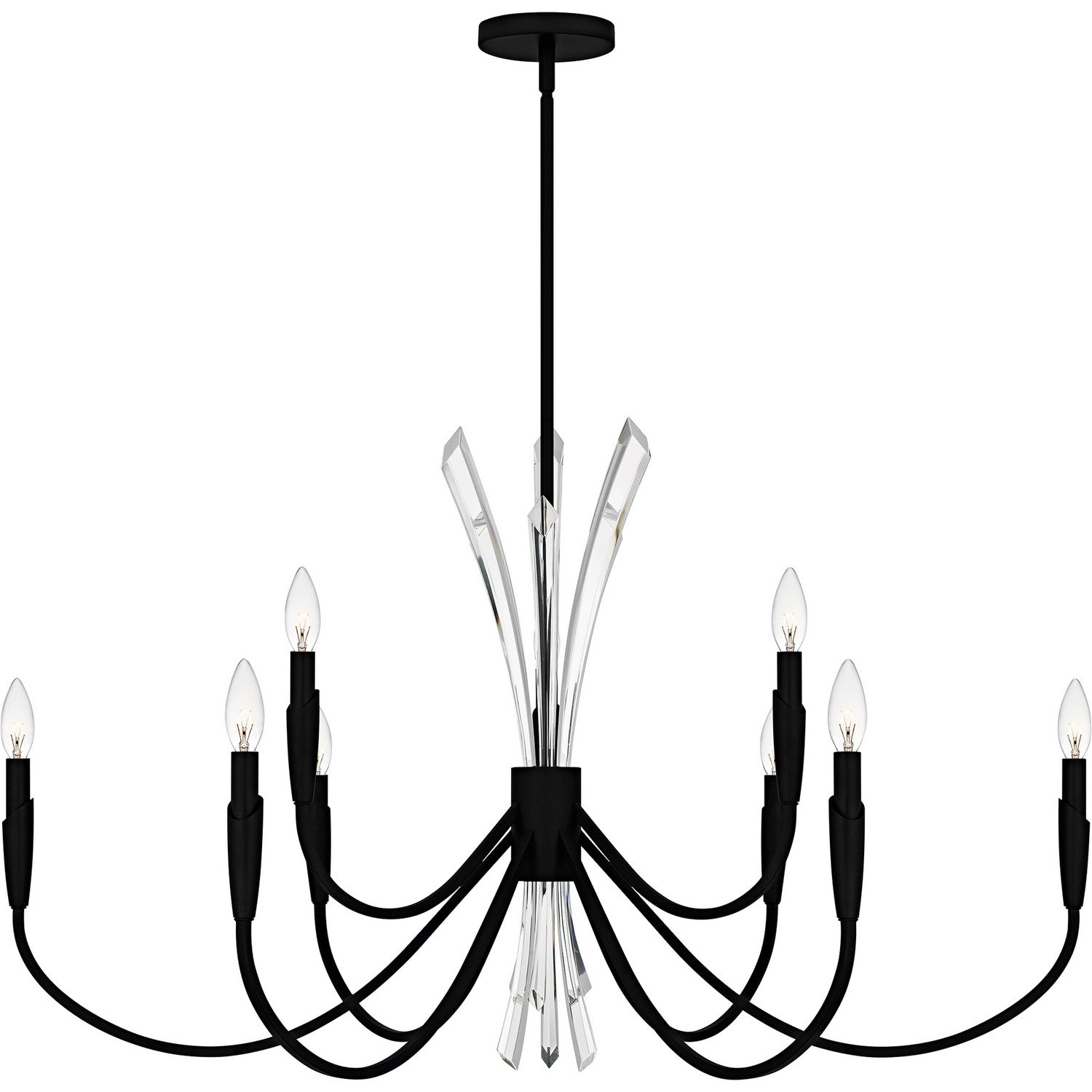 Quoizel - CCY5040MBK - Nine Light Chandelier - Cecily - Matte Black
