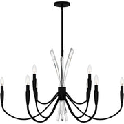 Quoizel - CCY5040MBK - Nine Light Chandelier - Cecily - Matte Black