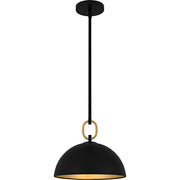 Quoizel - CEO1812MBK - One Light Pendant - Cleo - Matte Black