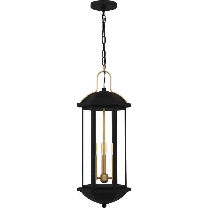 Quoizel - CFD1910MBK - Three Light Outdoor Hanging Lantern - Crestfield - Matte Black