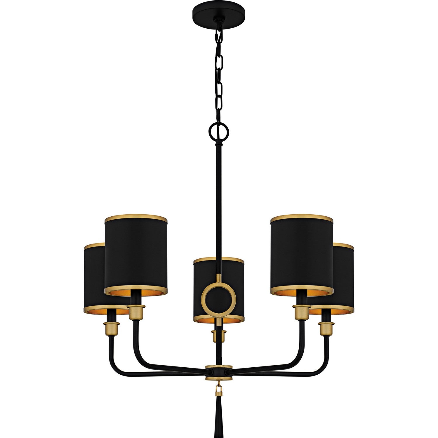 Quoizel - LKY5028MBK - Five Light Chandelier - Lockery - Matte Black