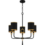 Quoizel - LKY5028MBK - Five Light Chandelier - Lockery - Matte Black