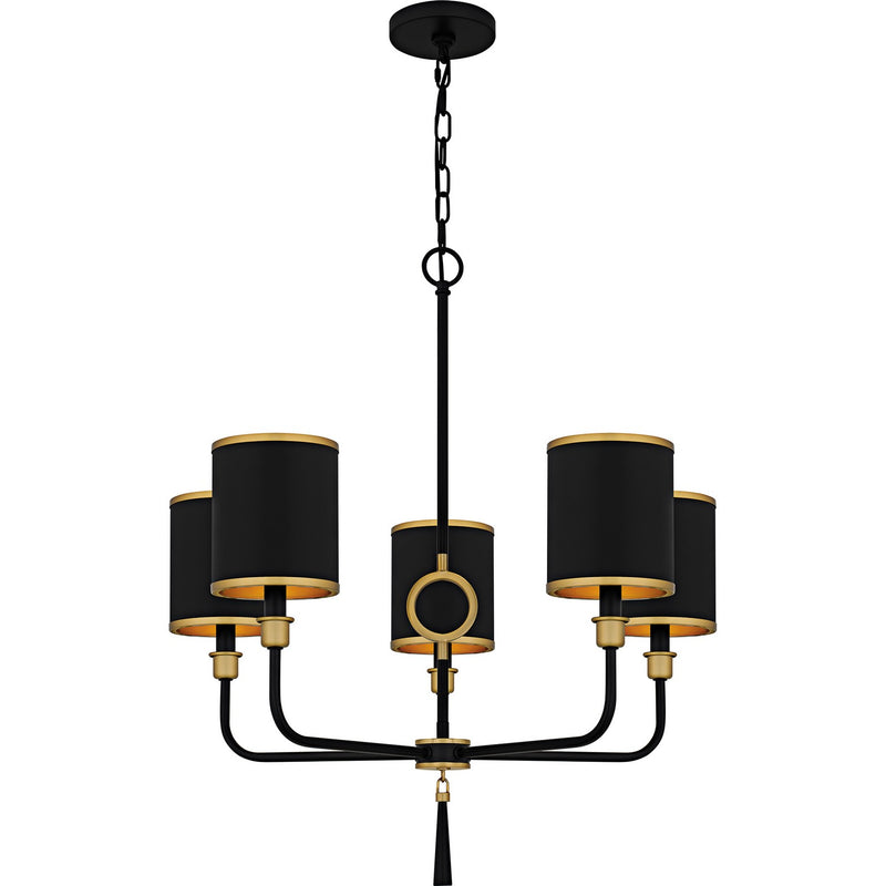 Quoizel - LKY5028MBK - Five Light Chandelier - Lockery - Matte Black