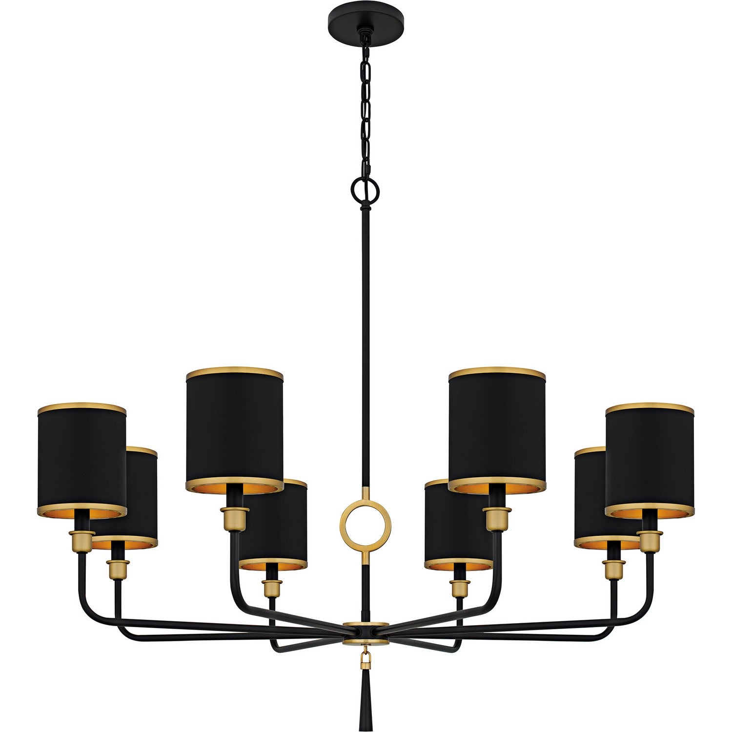 Quoizel - LKY5040MBK - Eight Light Chandelier - Lockery - Matte Black