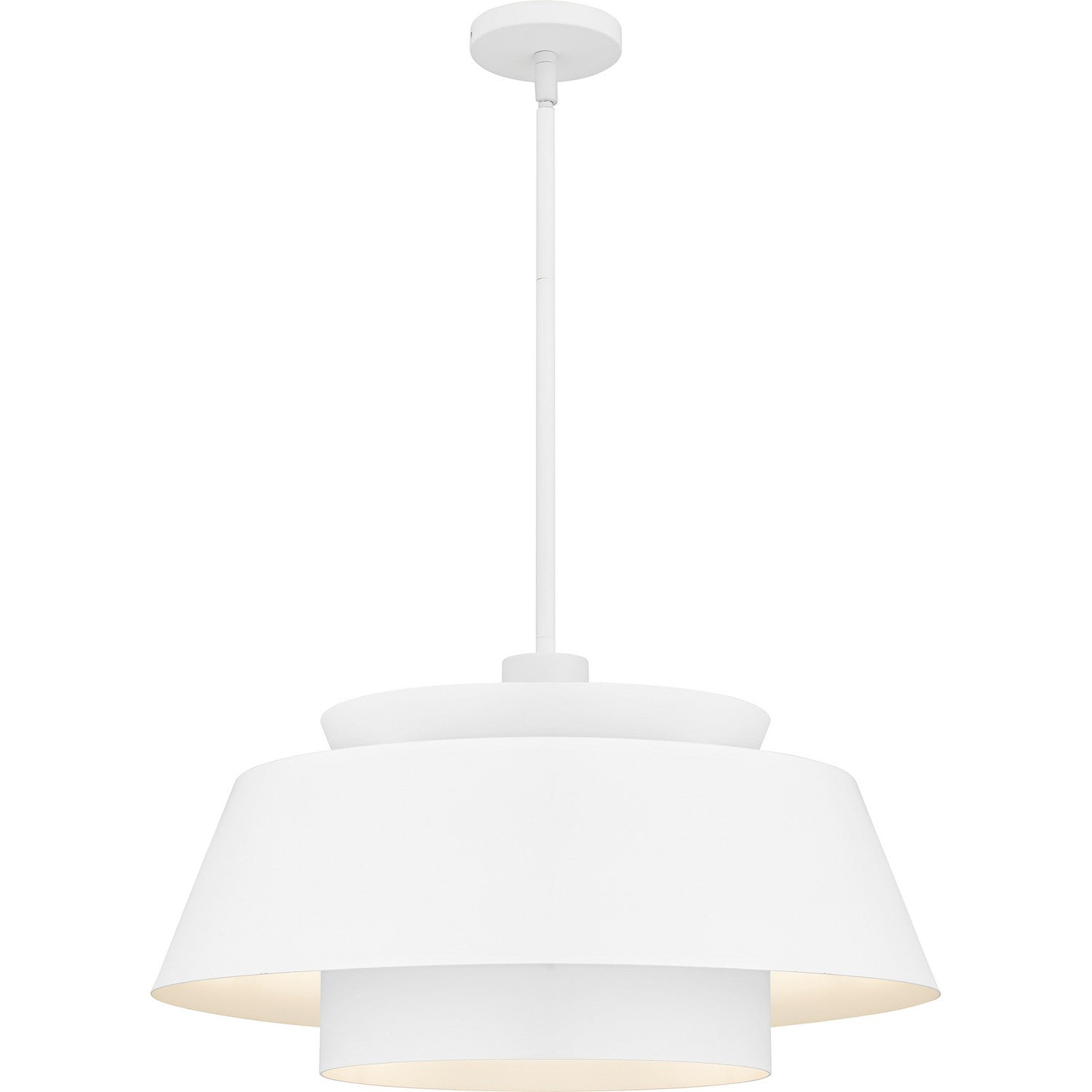 Quoizel - LMI2824W - Three Light Pendant - Lumi - Matte White