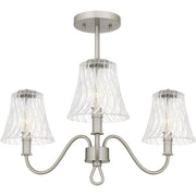 Quoizel - MCK1722BN - Three Light Semi-Flush Mount - McKinney - Brushed Nickel